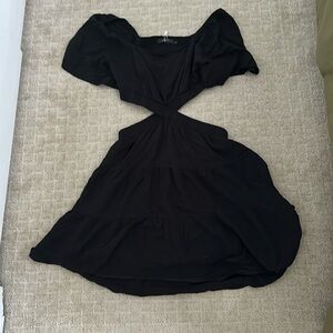 Leani Black Cut Out Dress